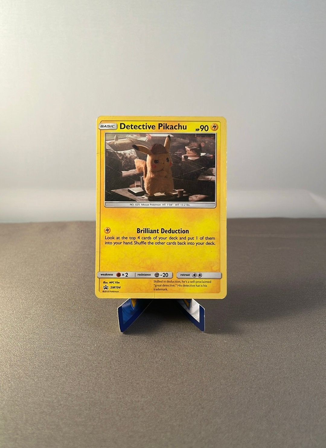 Detective Pikachu (SM 194) SM Black Star Promos, Ophalen of Verzenden, Zo goed als nieuw, Losse kaart