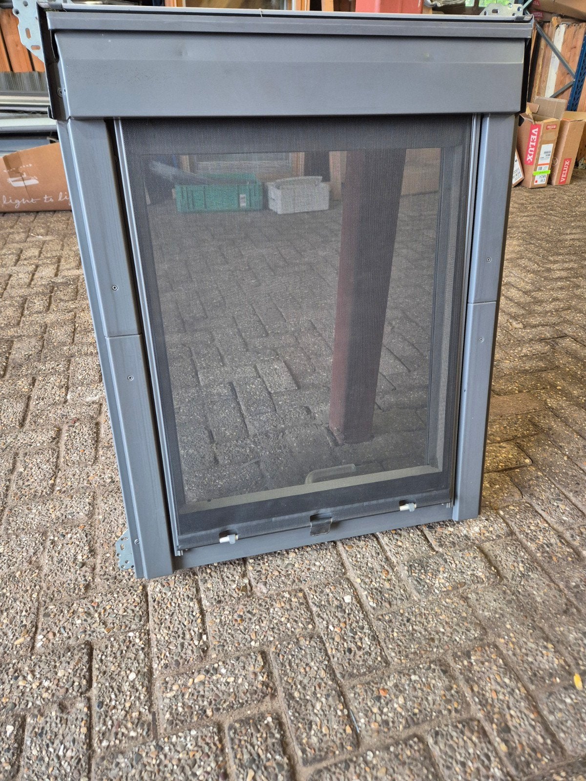 VELUX Uitzet tuimel dakraam GGL M04 78x98cm compleet, Minder dan 80 cm, 80 tot 120 cm, Ophalen of Verzenden, Zo goed als nieuw