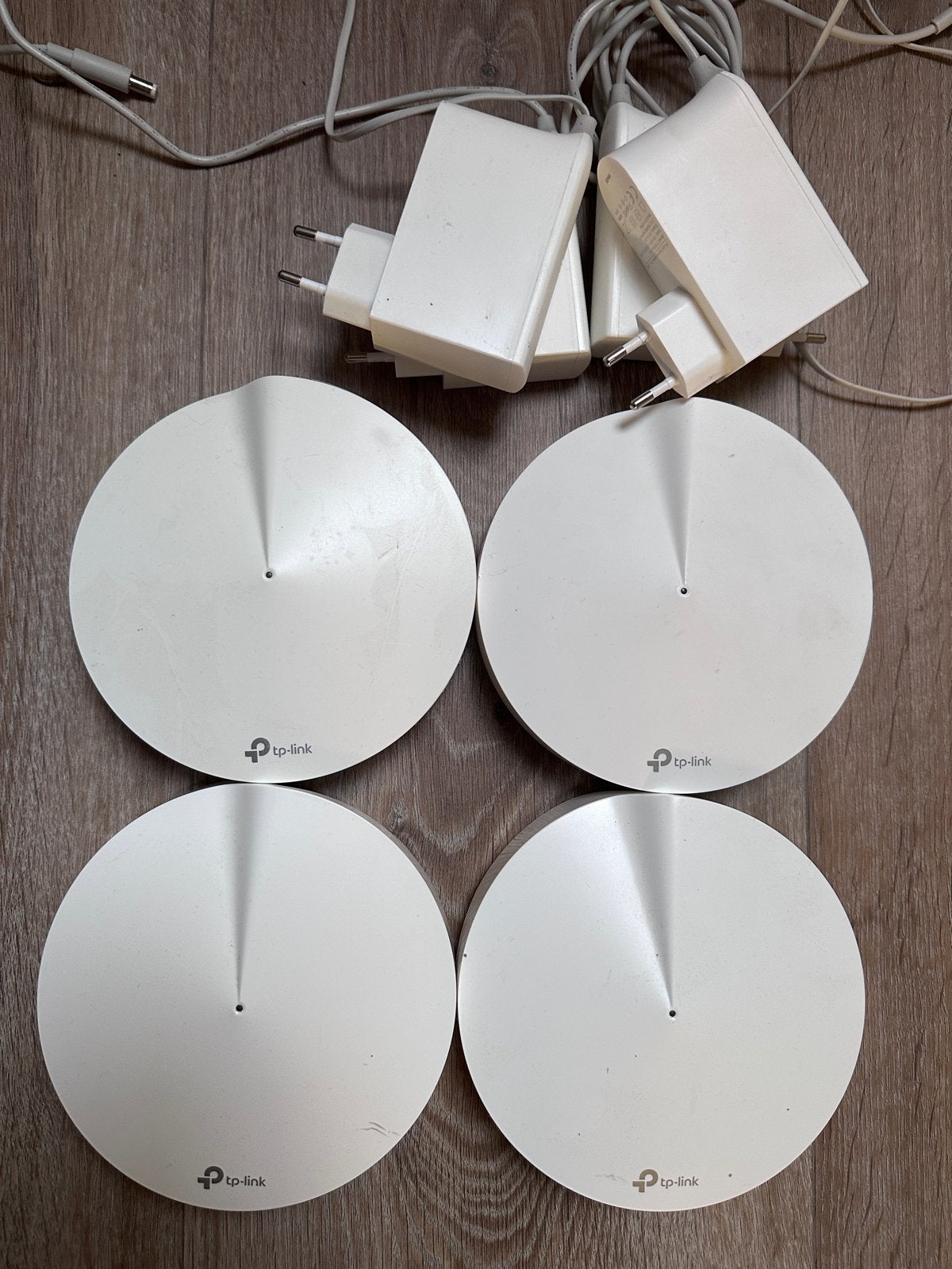 TP-Link Deco M9 plus Mesh WiFi Systeem (4 stuks), Ophalen of Verzenden, Gebruikt, Router
