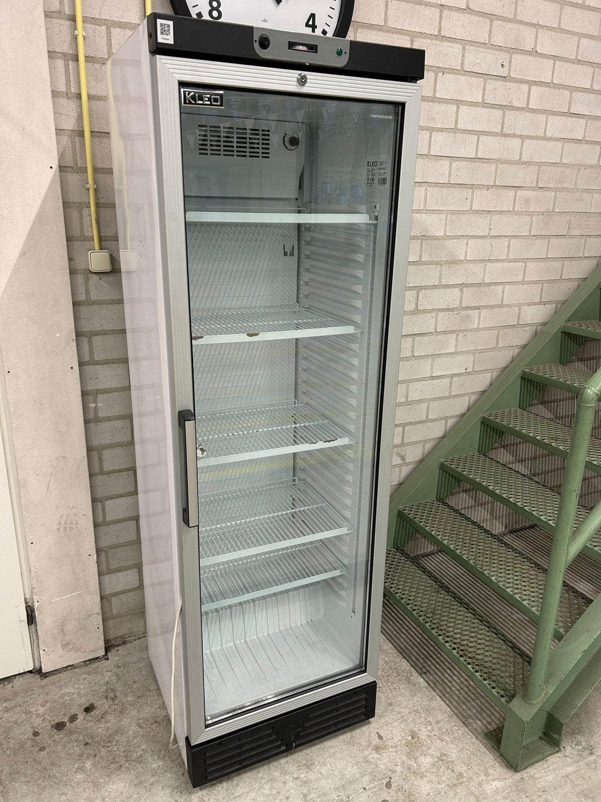 KLEO KBC 390 S Glazen Deur Koelkast - 390L, Ophalen, 200 liter of meer, 60 cm of meer, 160 cm of meer