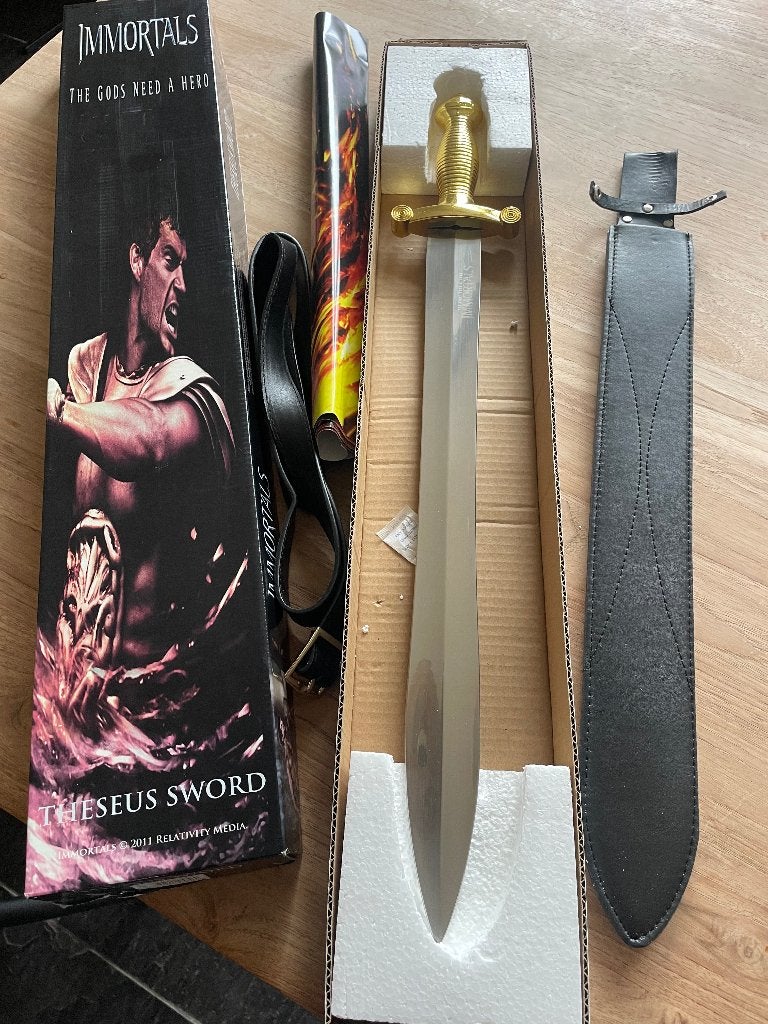 Immortals het zwaard van Theseus, life size replica, Ophalen of Verzenden, Zo goed als nieuw, Film, Beeldje, Replica of Model