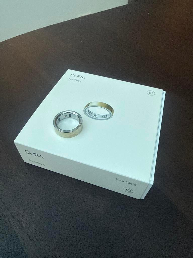 Oura Ring 4 goud maat 10, Ophalen, Gebruikt, Geel, Waterdicht