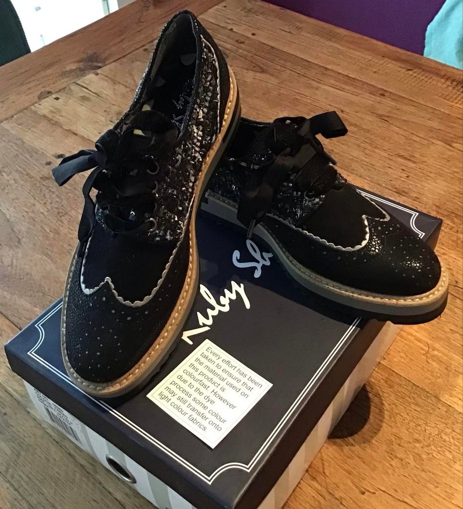 Ruby Shoo Davina Tweed Brogues Maat 37 - Nieuw in doos, Kleding | Dames, Schoenen, Schoenen met lage hakken, Zwart, Nieuw, Ophalen of Verzenden