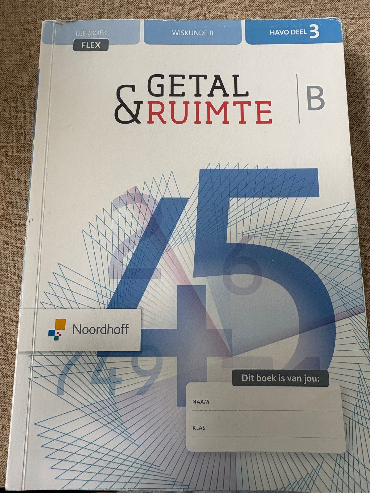 Getal & Ruimte Wiskunde B HAVO deel 3 - Noordhoff, Boeken, Ophalen of Verzenden, Gelezen, HAVO, Wiskunde B