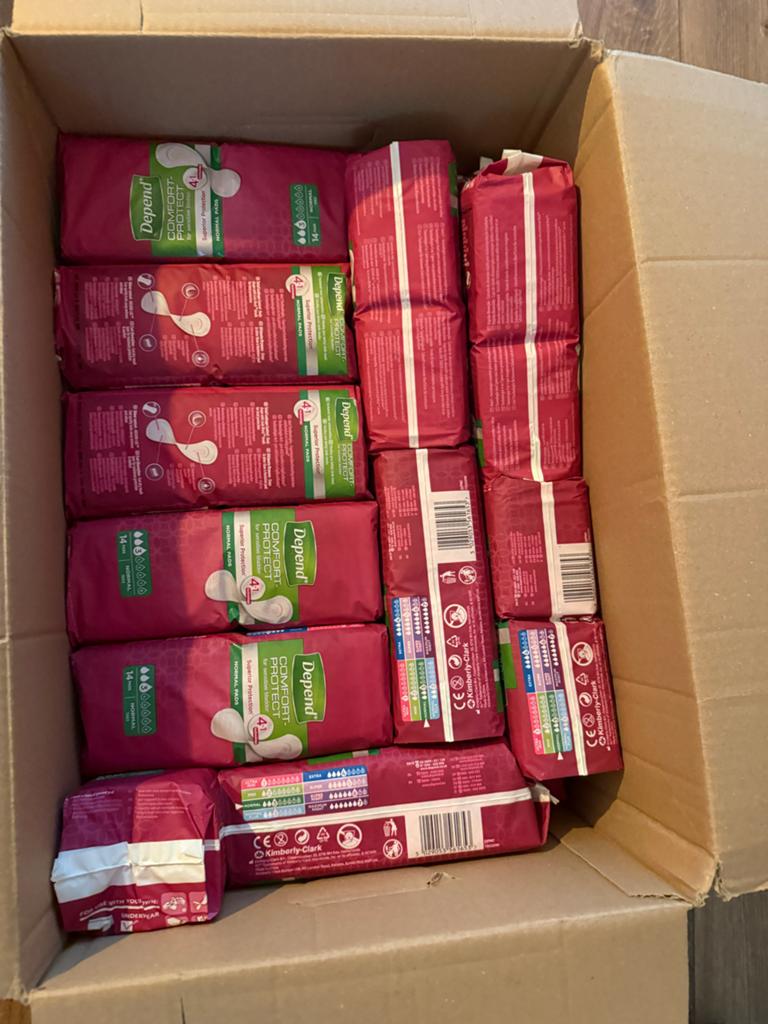 Depend incontinentie  verband 30 pakjes, Diversen, Ophalen of Verzenden, Nieuw