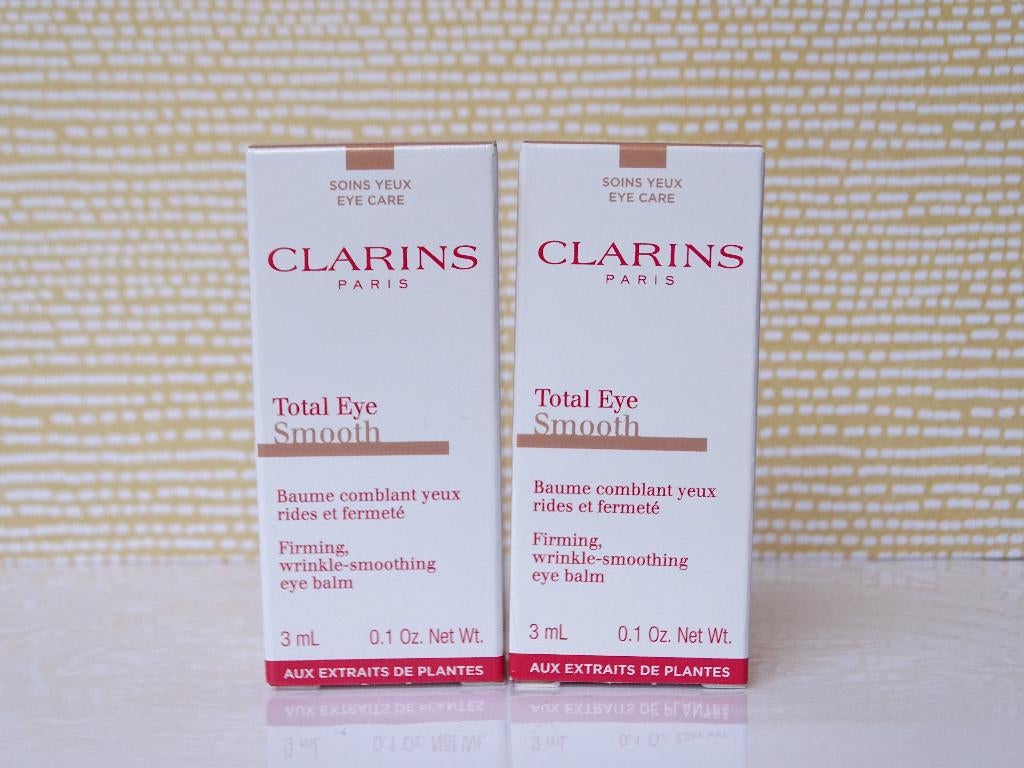 Clarins Total Eye Smooth Eye Balm 6ml (2 proefjes), Ophalen of Verzenden, Nieuw, Ogen, Verzorging