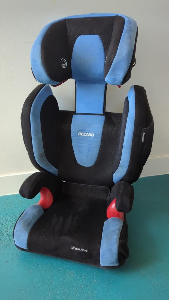 Recaro Monza Nova IS Saphire autostoel (15-36 kg) met Isofix, Autogordel of Isofix, Gebruikt, Zijbescherming, 0 t/m 13 kg