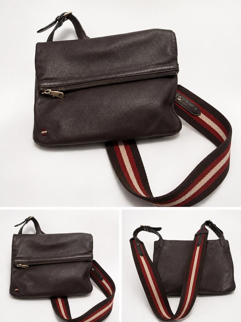 Bally - Leren Crossbody Tas – Stijlvol & Praktisch, Ophalen of Verzenden, Zo goed als nieuw, Bruin, Leer