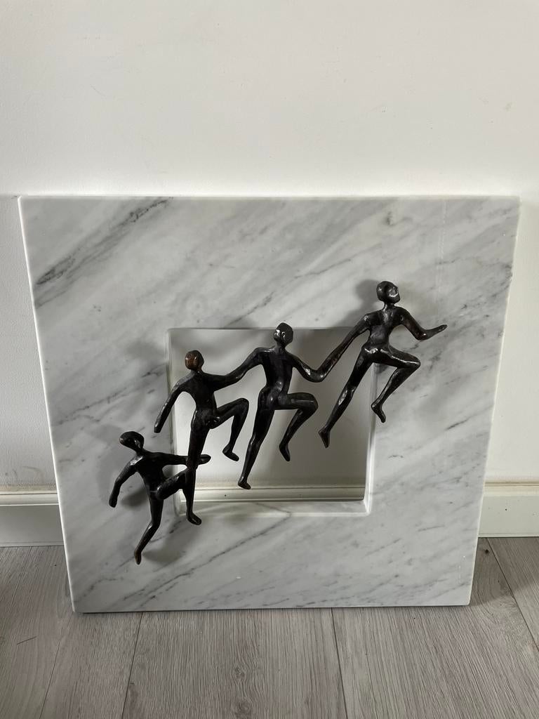 Wanddecoratie XL | Marmer en brons | Artihove | 1950-1999, Antiek en Kunst, Kunst | Designobjecten, Ophalen