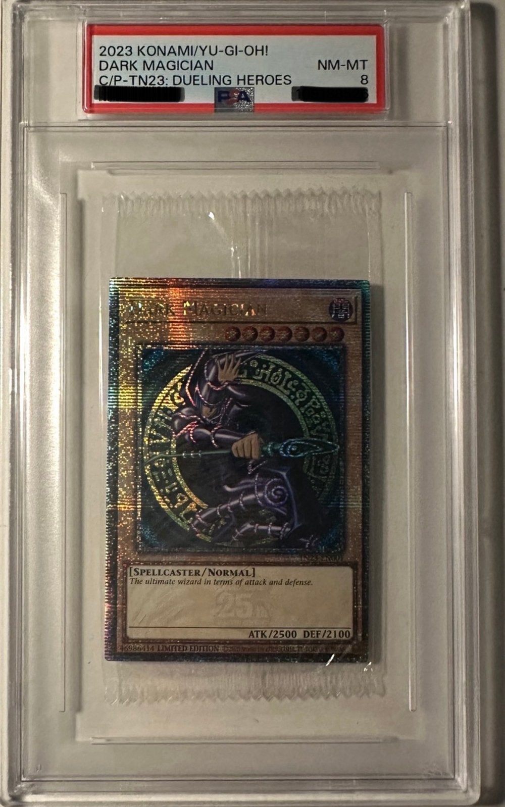 Yu-Gi-Oh! Dark Magician QCSR Sealed JUMBO Slab PSA 8 M/NM !
