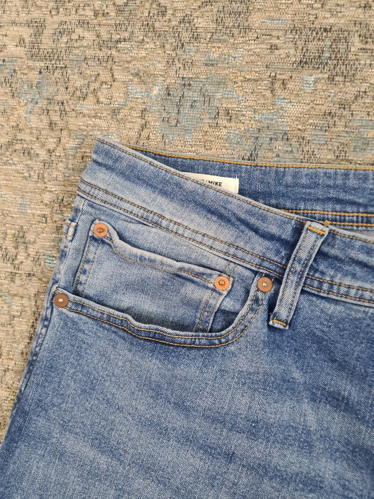 Jack & Jones Comfort MIKE W36 L36 Tapered STRETCH Bronno3636, Kleding | Heren, W36 - W38 (confectie 52/54), Blauw, Zo goed als nieuw