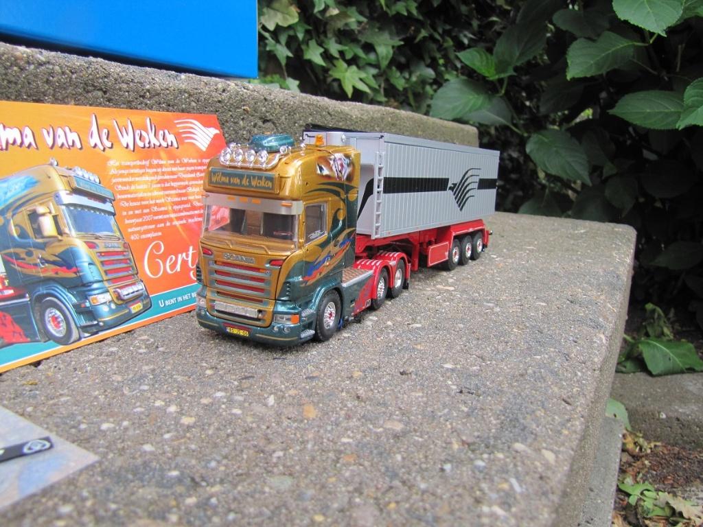 Tekno Scania topline Wilma v/d Werken {licht beschadigt}, Hobby en Vrije tijd, Modelauto's | 1:50, Nieuw, Bus of Vrachtwagen, Tekno