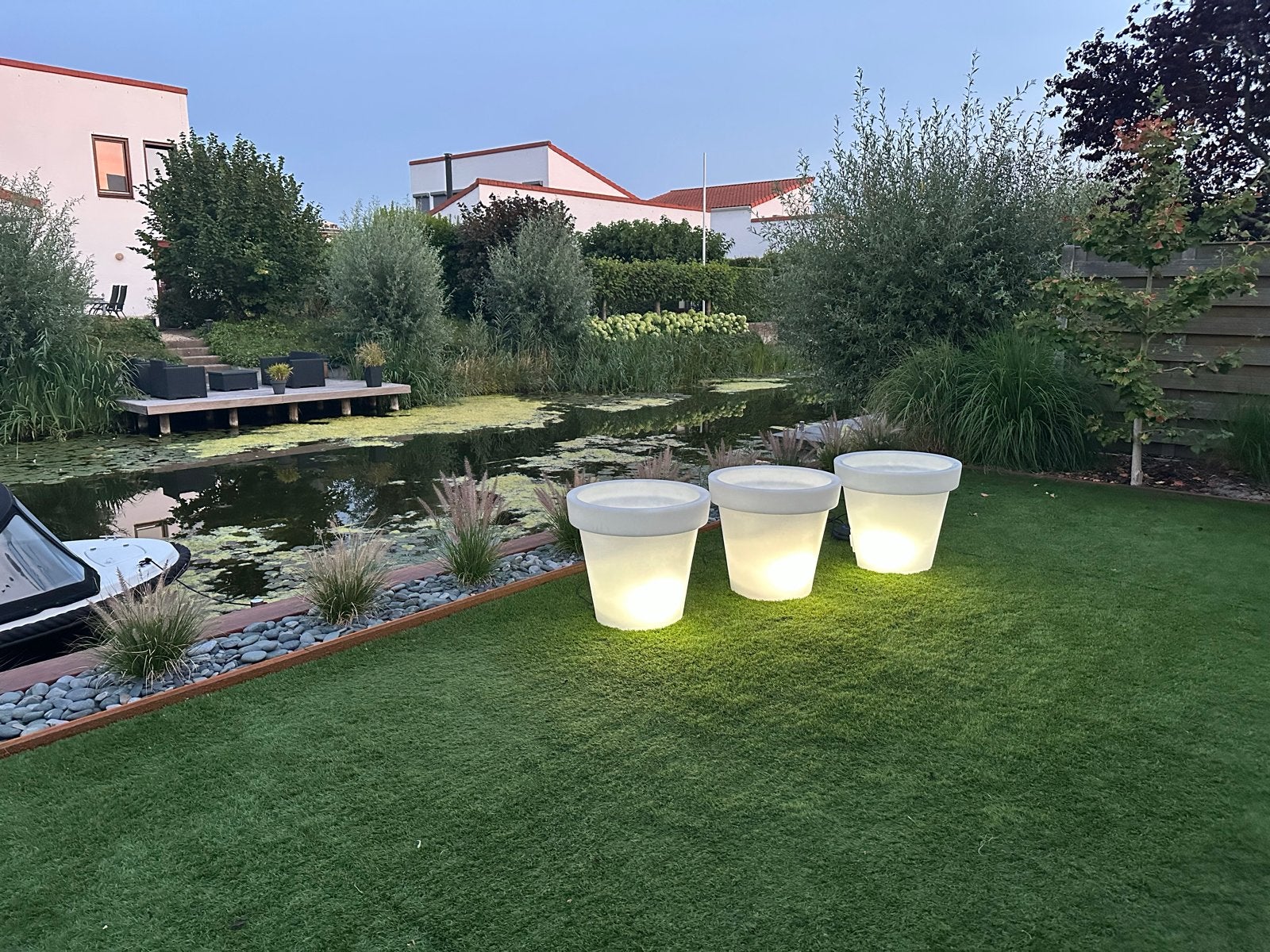 Bloom! Pot 60, the original, set van 3 potten, Tuin en Terras, Ophalen, Kunststof, Gebruikt, Balkon