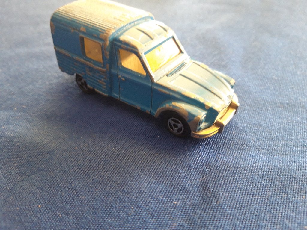 Citroën Acadiane blauw – Majorette, Ophalen of Verzenden, Gebruikt, Auto