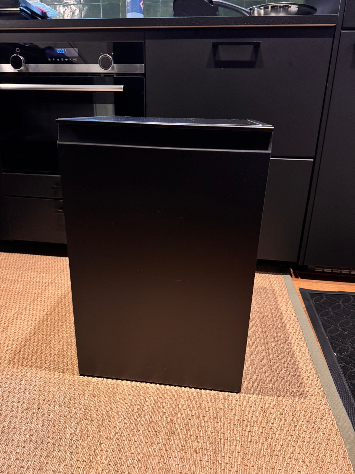 Ikea METOD bovenkast 40x60 met twee planken en UPPLOV deur, Ophalen, Minder dan 50 cm, Zwart, Zo goed als nieuw