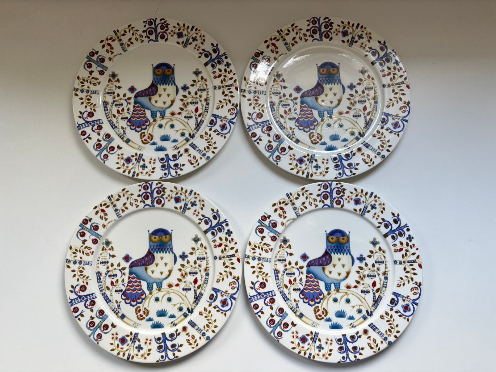 Iittala Taika borden (4 stuks), Overige merken, Keramiek, Ophalen of Verzenden, Zo goed als nieuw