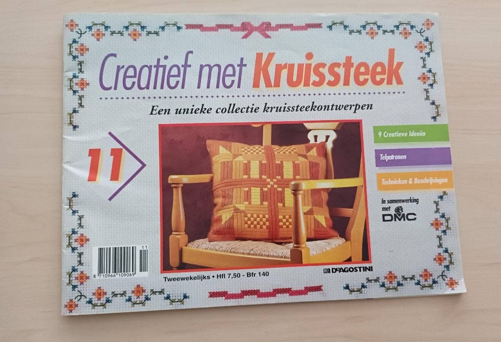 Creatief met Kruissteek nummer 11 uit 1994, Hobby en Vrije tijd, Ophalen of Verzenden, Zo goed als nieuw, Handborduren, Patroon