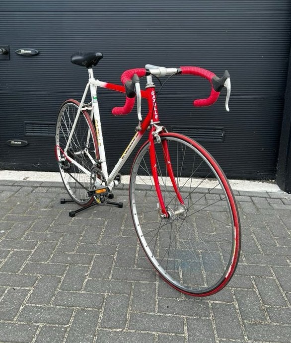 Topstaat Gazelle olympia rood wit racefiets vintage retro, 28 inch, Staal, Velgrem, Ophalen of Verzenden