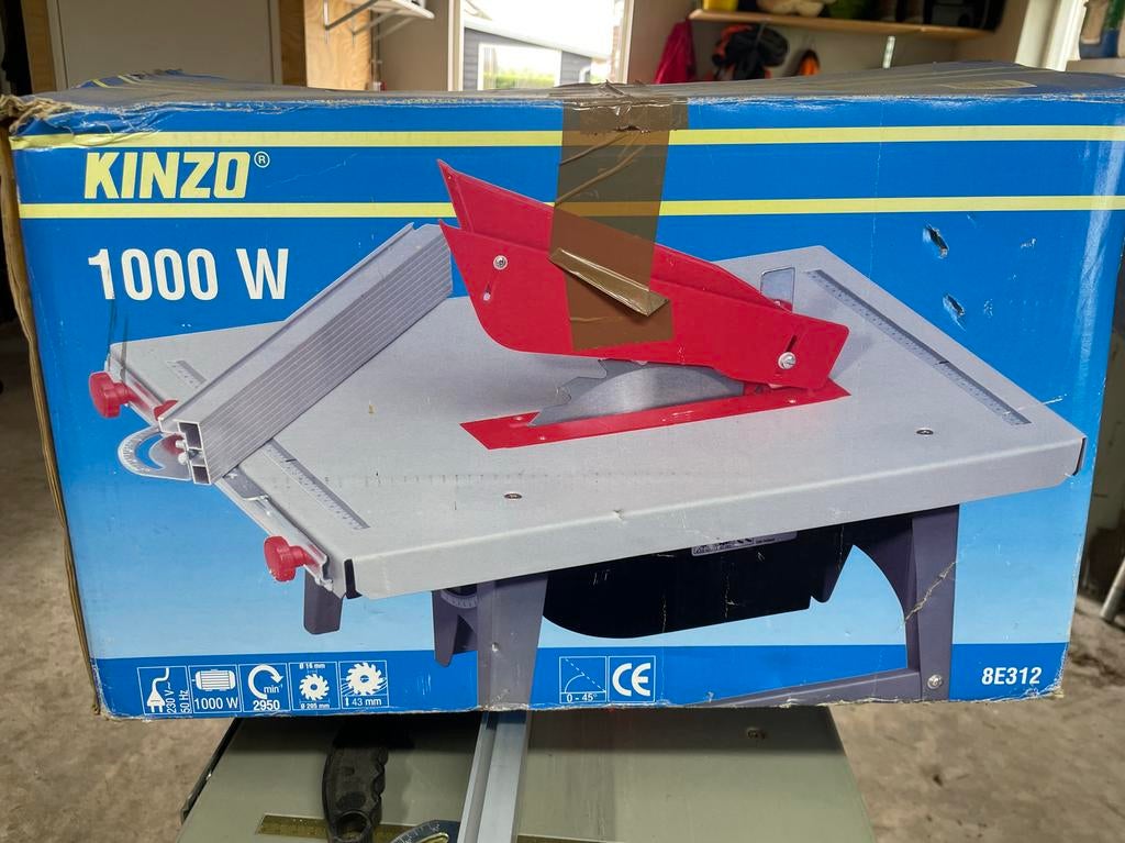 Tafelcirkelzaag - Krachtige Zaag voor Precisiewerk, Ophalen, Cirkelzaag, 600 tot 1200 watt, Zo goed als nieuw