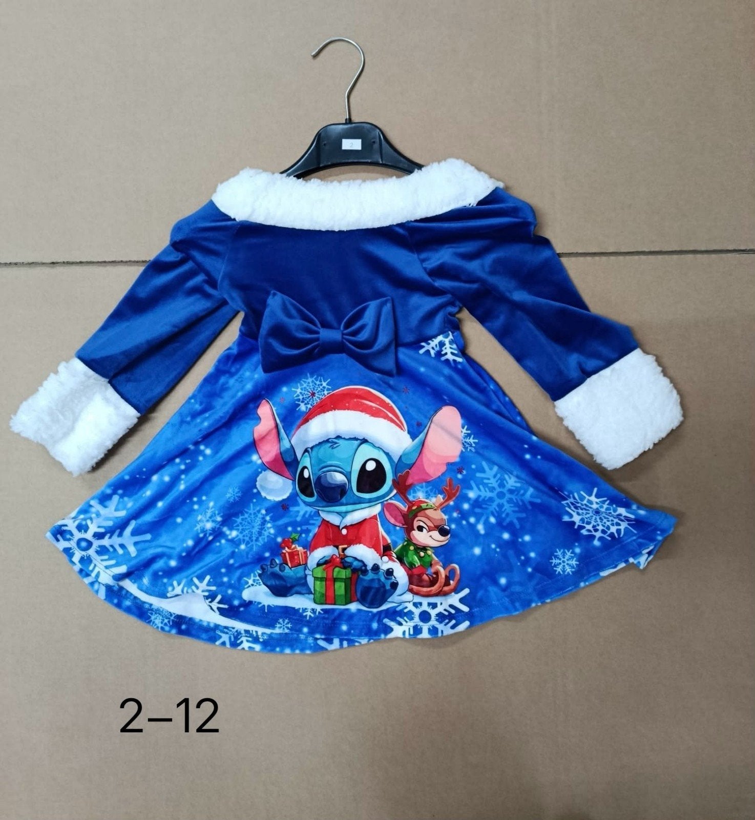 Nieuwe leuke feestjurk Stitch kerst 2-12 jaar, Ophalen of Verzenden, Nieuw, Onbekend, Meisje
