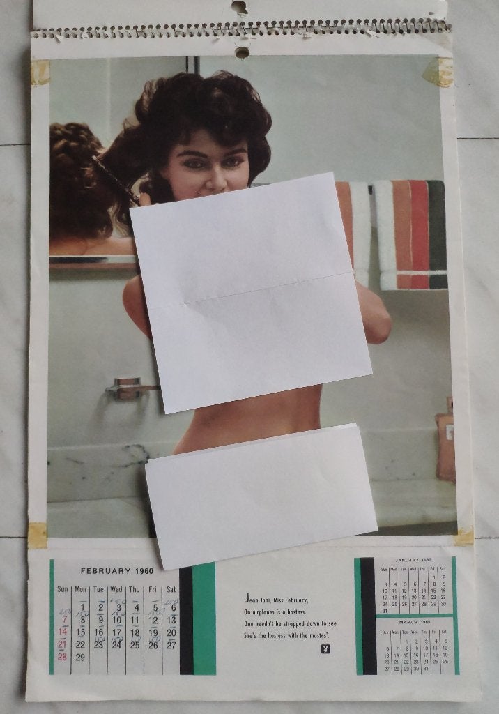 Playboy Calendar 1960 1961 kalender + div vintage erotiek, Ophalen, Gelezen