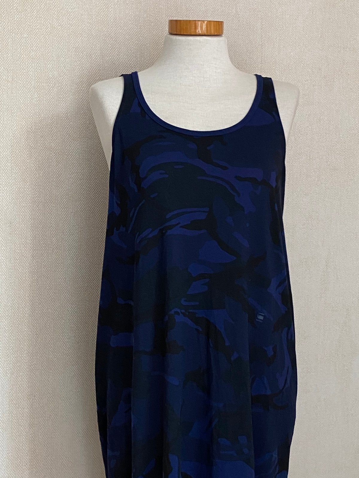 G-Star Raw Lyker Tanktop Dress - maat S, Kleding | Dames, Jurken, Nieuw, Maat 36 (S), Blauw, Onder de knie, Ophalen of Verzenden