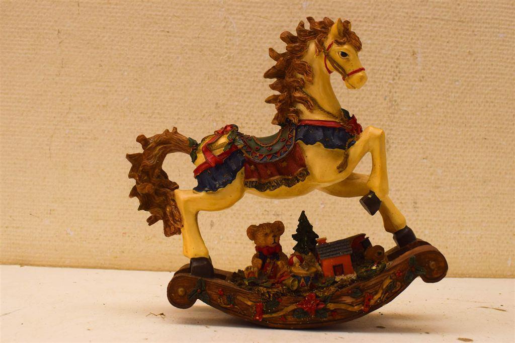 Vintage Kerstmis Hobbelpaardje 50651, Diversen, Kerst, Ophalen of Verzenden, Gebruikt
