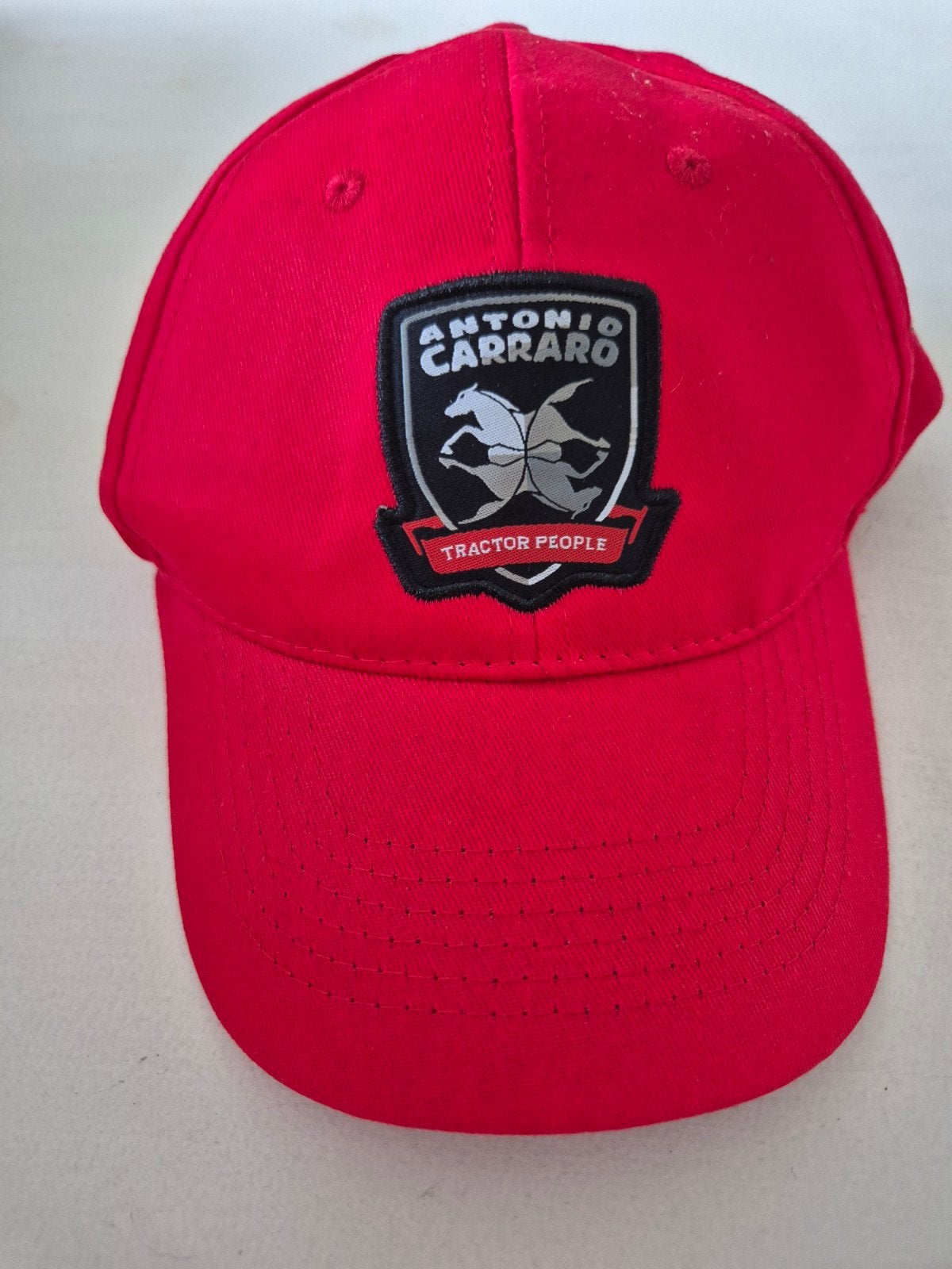Rode Baseballcap - Antonio Carraro Tractor People, Antonio Carraro, One size fits all, Ophalen of Verzenden, Pet