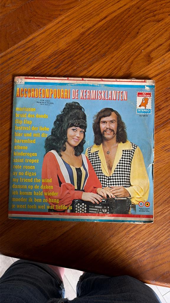 Accordeonpourri De Kermisklanten LP - Levenslied, Gebruikt, Ophalen of Verzenden, 1970 - 1979, Levenslied of Smartlap