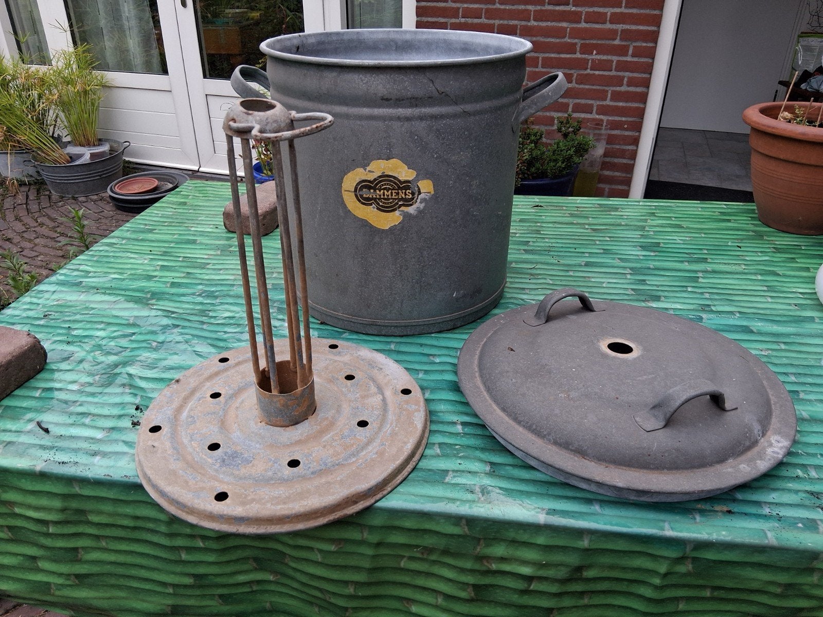 zinken weck ketel 25 euro, Antiek en Kunst, Curiosa en Brocante, Ophalen of Verzenden