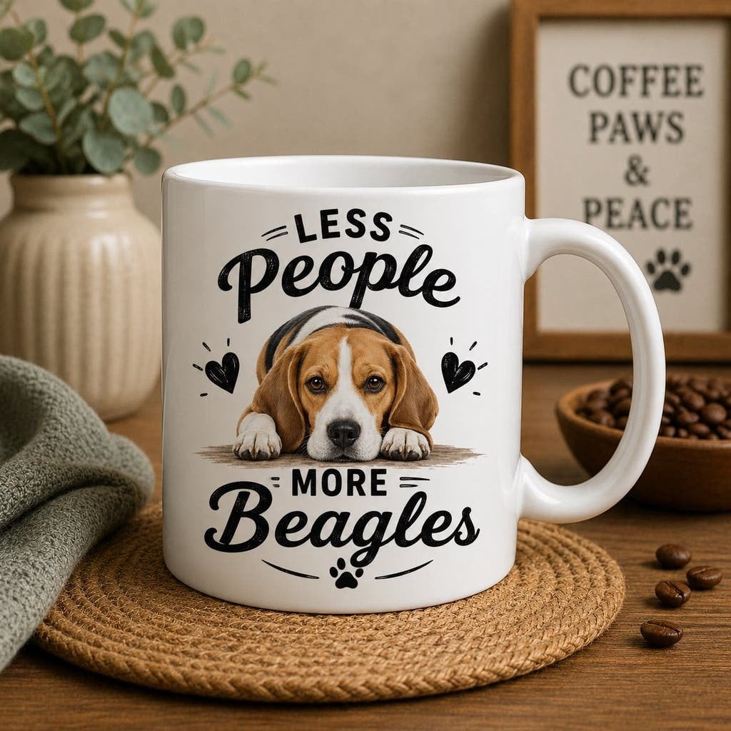 Less People, More Beagles - Beagle Mok, Verzenden, Nieuw