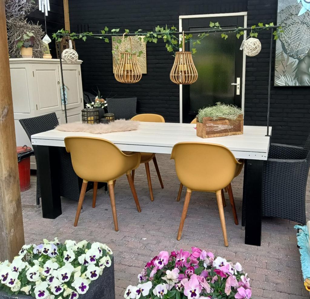 Tuinset, Ophalen of Verzenden, Gebruikt, Steigerhout