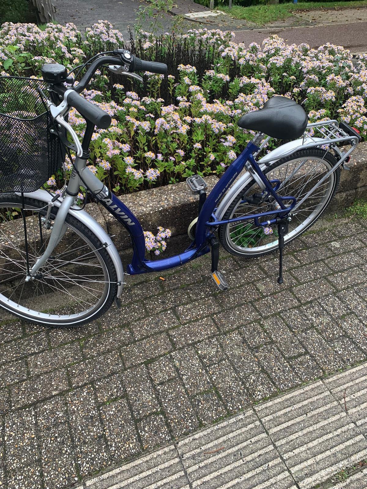 Calvin grijs blauwe fiets, Ophalen, Zo goed als nieuw, Handrem
