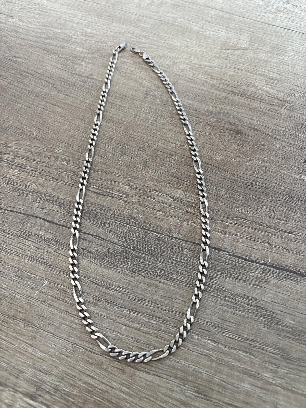 Zilveren Figaro ketting, Sieraden, Tassen en Uiterlijk, Kettingen, Ophalen of Verzenden, Zo goed als nieuw, Zilver