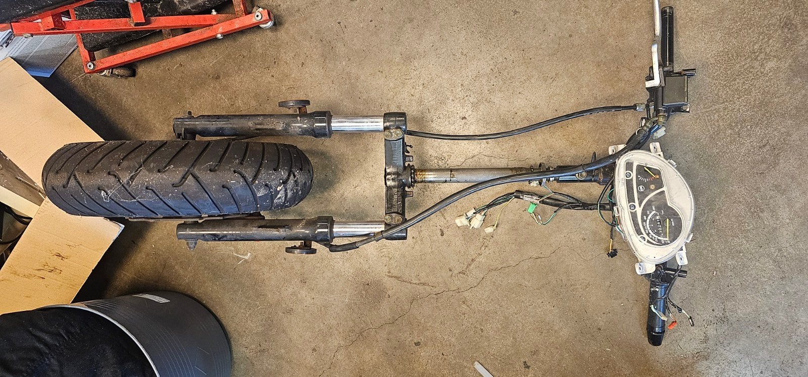 SYM x Pro Xpro Voorvork met Teller en Voorwiel, Ophalen of Verzenden, Gebruikt, Overige typen, SYM