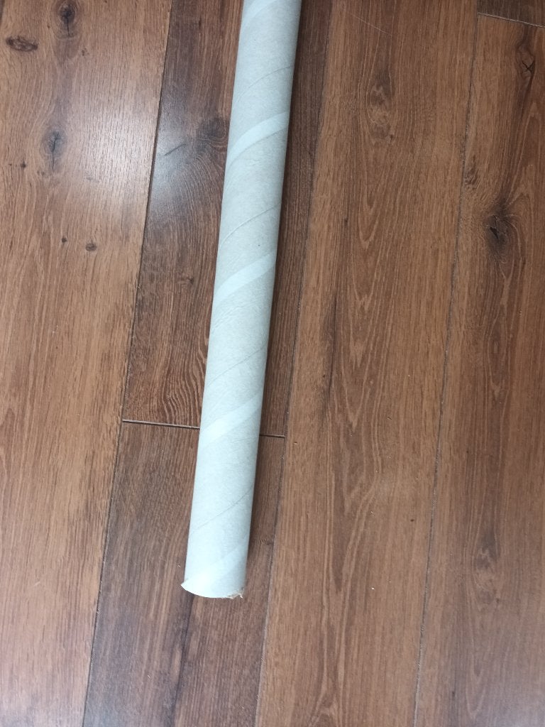 Stevige kartonnen rol 199 cm karton stevig buis 5.5 cm 7mm, Ophalen, Gebruikt, Papier of Karton, Knutselmateriaal