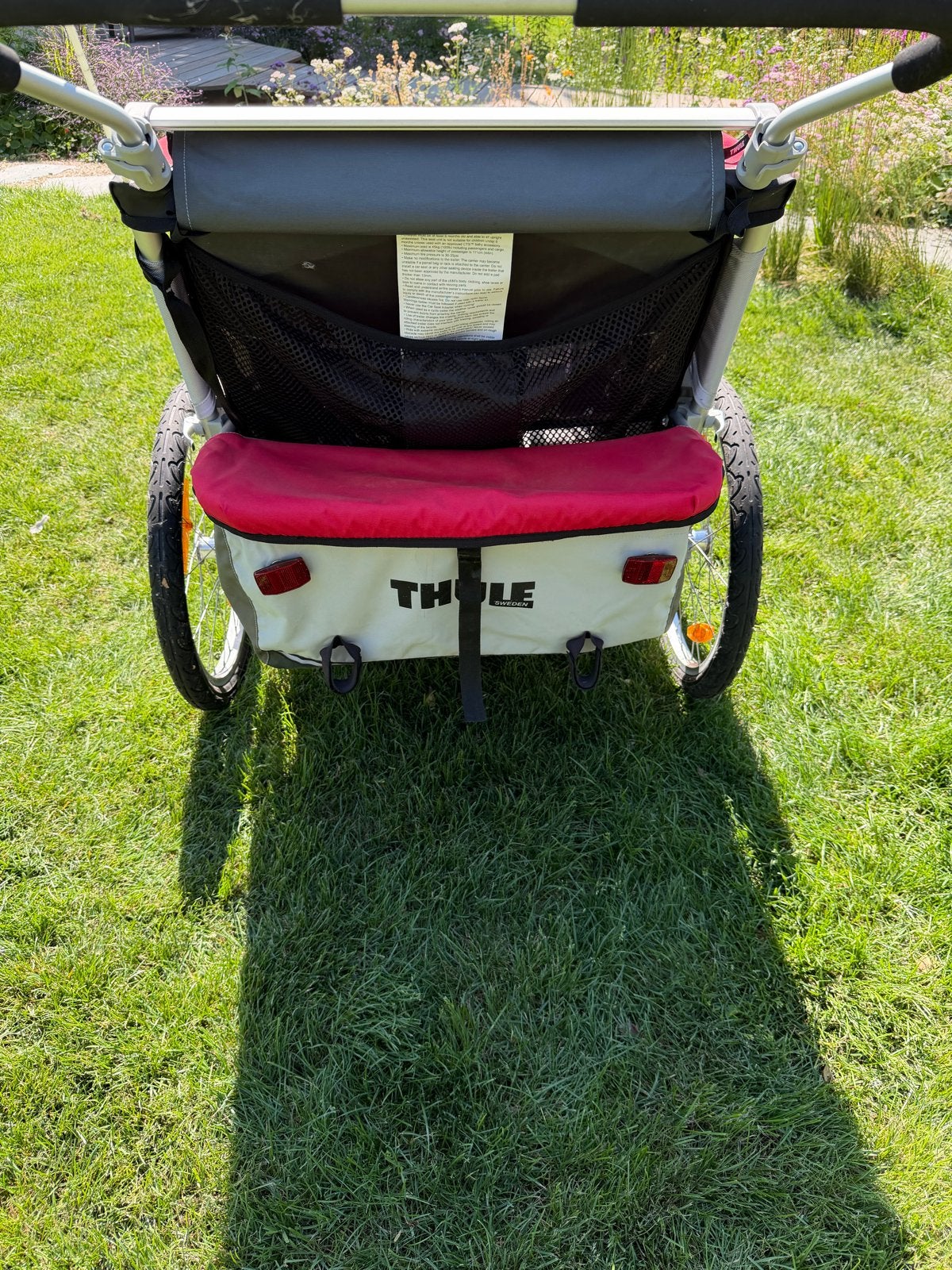 Thule Chariot Cougar 2 fietskar - Compleet met Babysling, Ophalen, Gebruikt, Vering, 20 tot 40 kg
