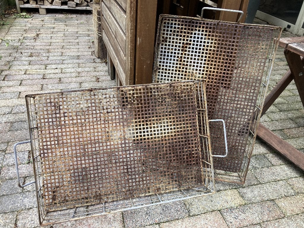 tuindecoratie metaal met patina roest verwering, Tuin en Terras, Ophalen of Verzenden, Gebruikt