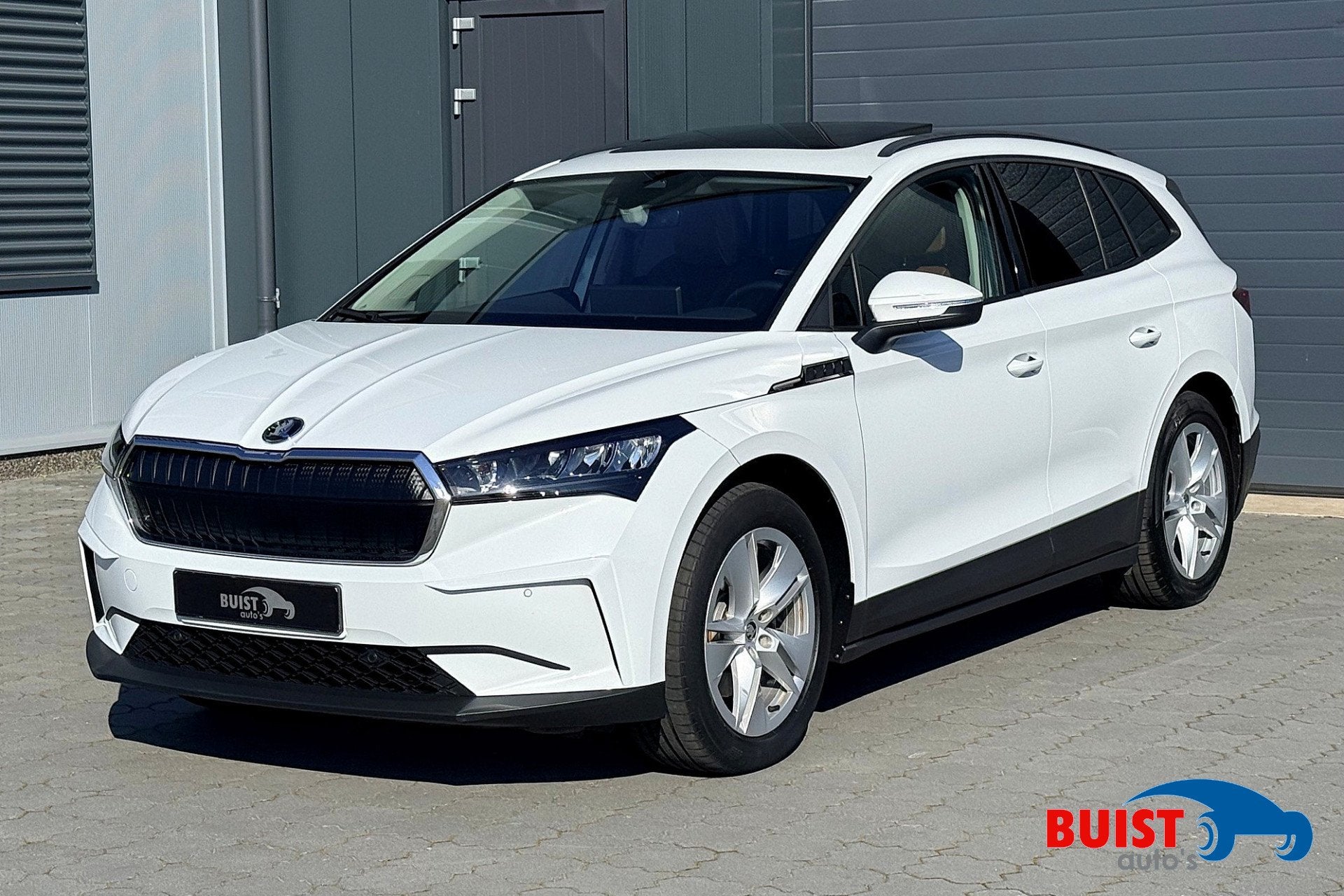 Skoda Enyaq iV 60 PANO ACC LEER TREKHAAK (bj 2021), Automaat, Achterwielaandrijving, Gebruikt, Huisgarantie