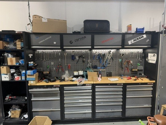 Complete fiets werkplaats met gereedschap overname, Ophalen of Verzenden, Zo goed als nieuw