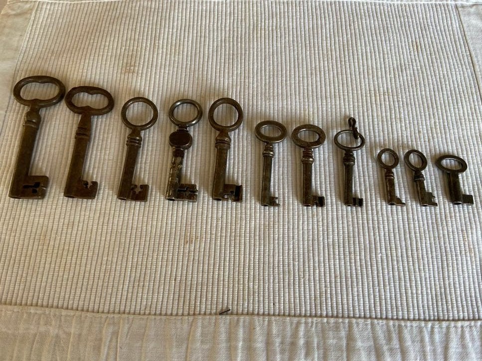 Antieke sleutels, Antiek en Kunst, Ophalen of Verzenden