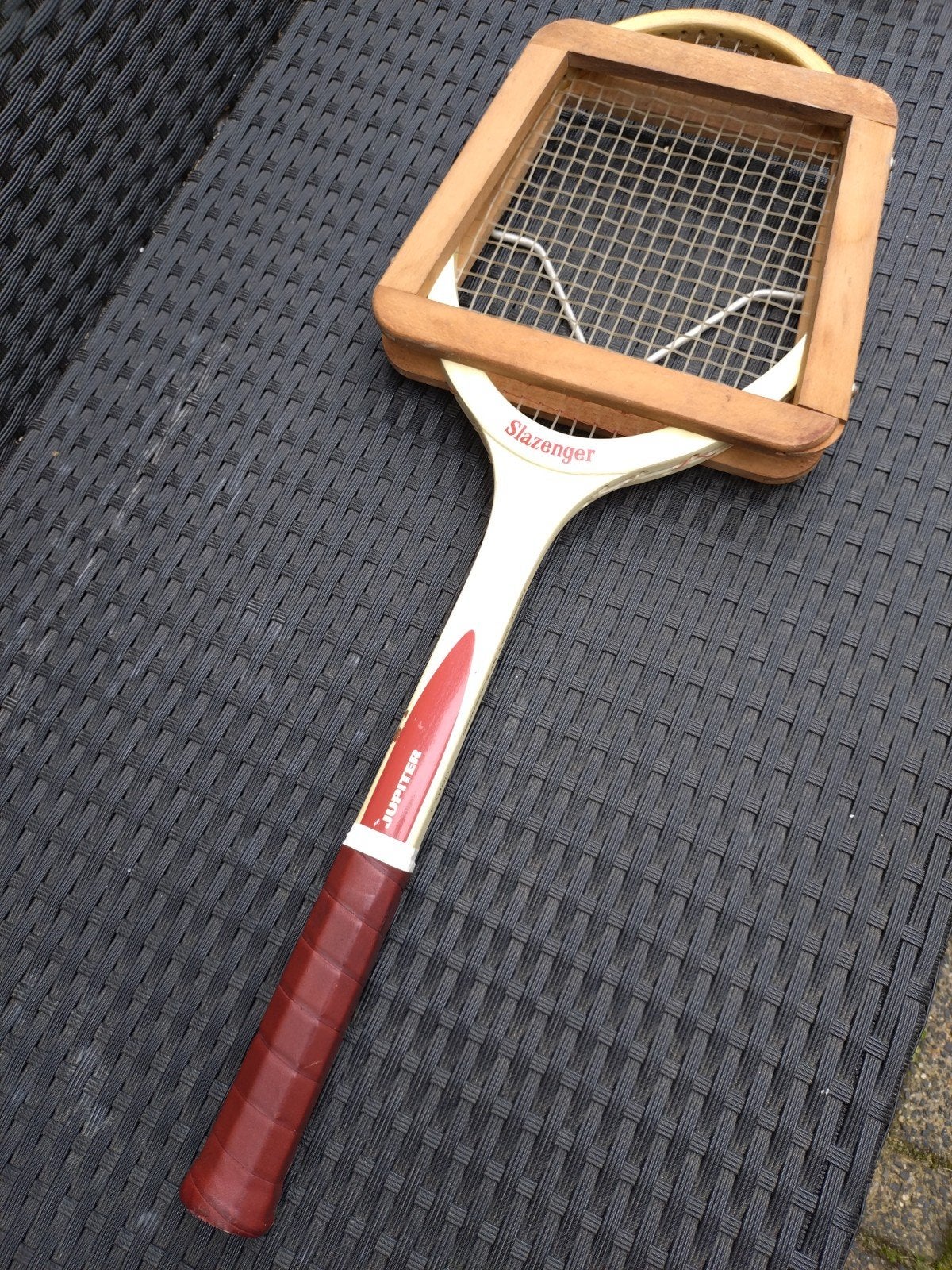 Vintage Slazenger Jupiter tennisracket, Sport en Fitness, Squash, Ophalen, Gebruikt