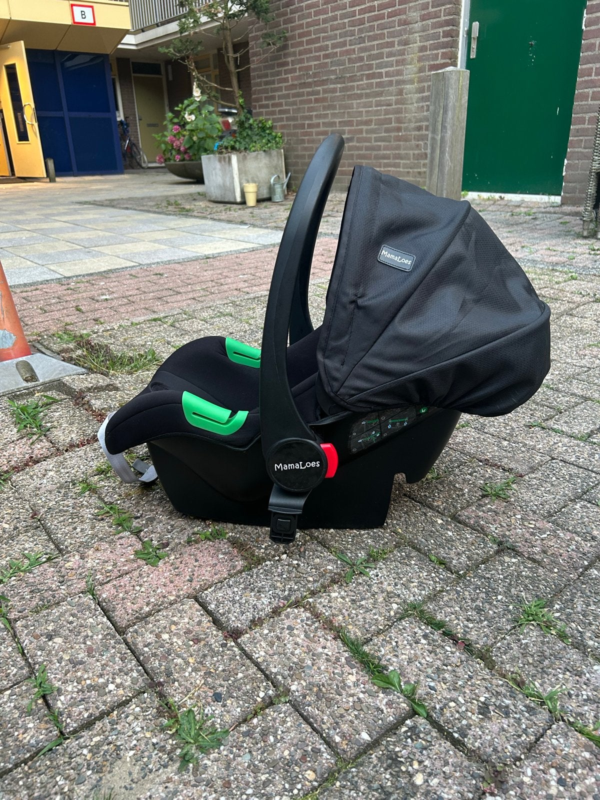 MamaLoes autostoel 0-13 kg, Autogordel, Zijbescherming, Zo goed als nieuw, 0 t/m 13 kg