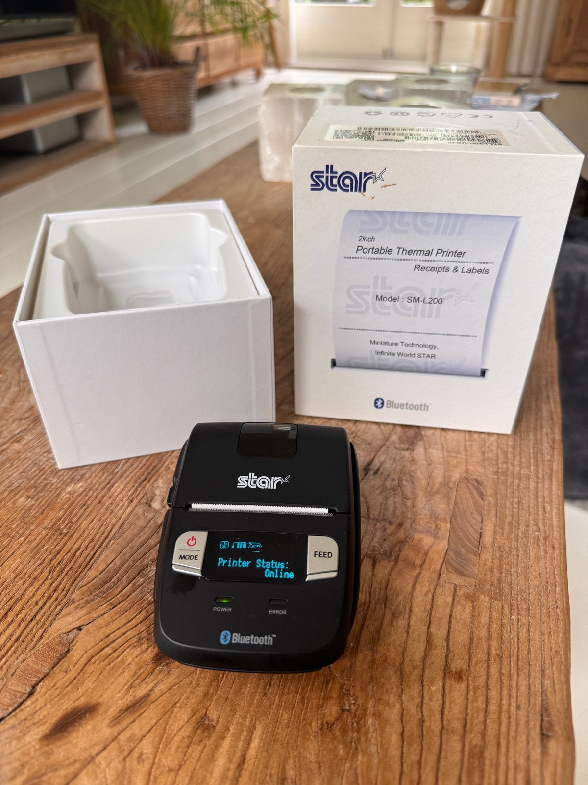 Star SM-L200 Draagbare Thermische Bluetooth Printer, Computers en Software, Printers, Ophalen, Zwart-en-wit printen, Printer, Zo goed als nieuw