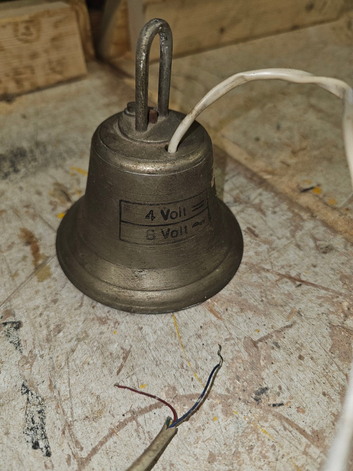 Vintage elektrische deurbel 4-6 Volt, Ophalen of Verzenden