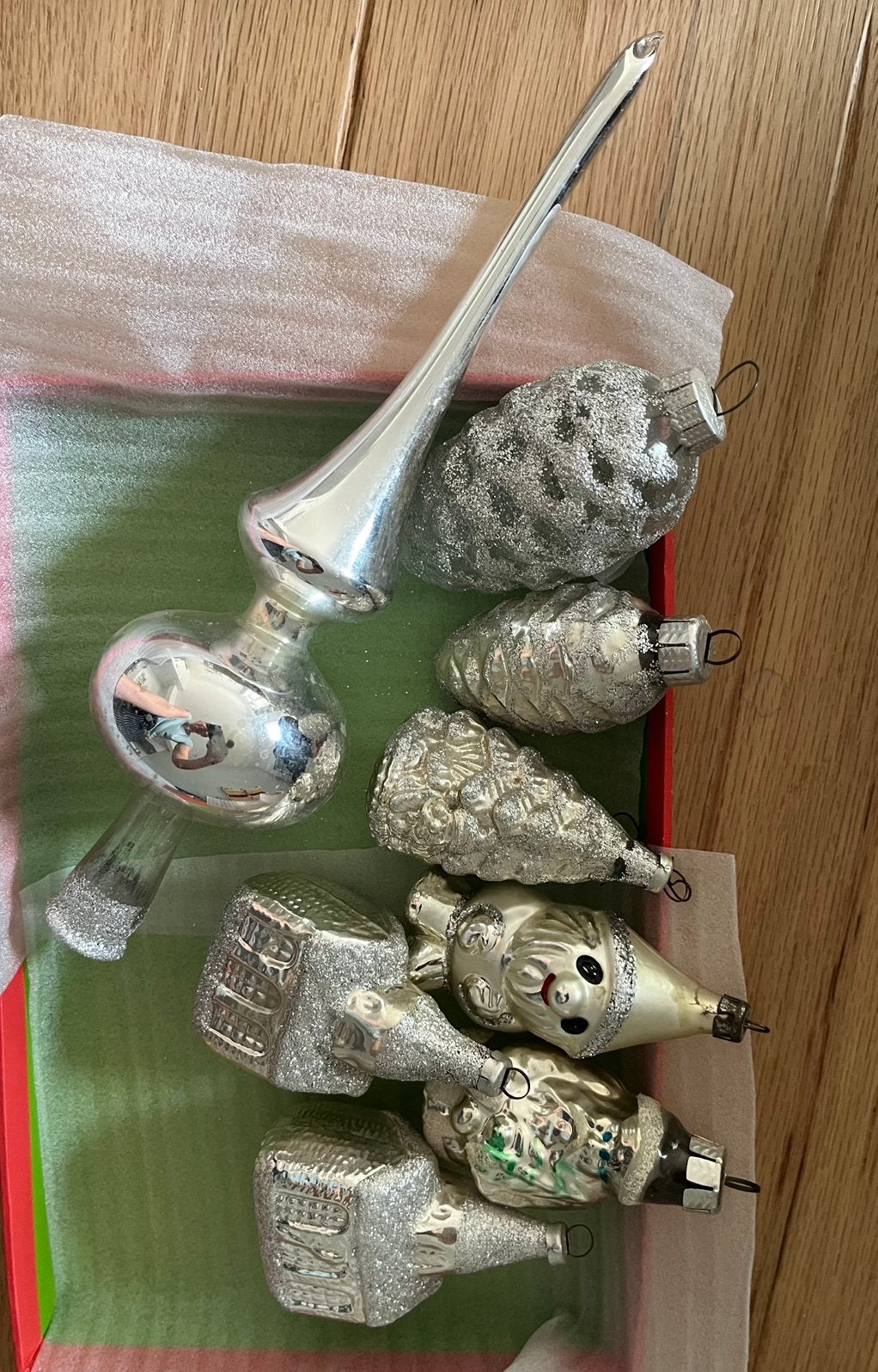 vintage kerstballen, Ophalen of Verzenden, Zo goed als nieuw