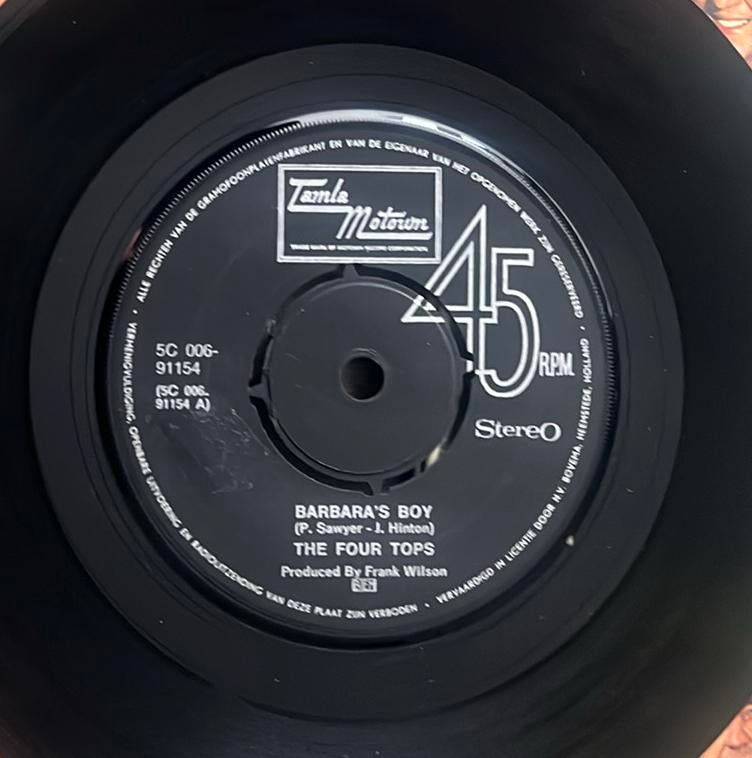 The Four Tops - Barbara’s Boy 7” NL 1970, Cd's en Dvd's, Vinyl Singles, Gebruikt, 7 inch, Single, Ophalen of Verzenden