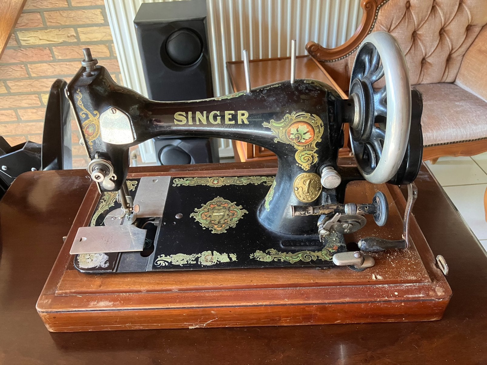 Singer naaimachine, Ophalen