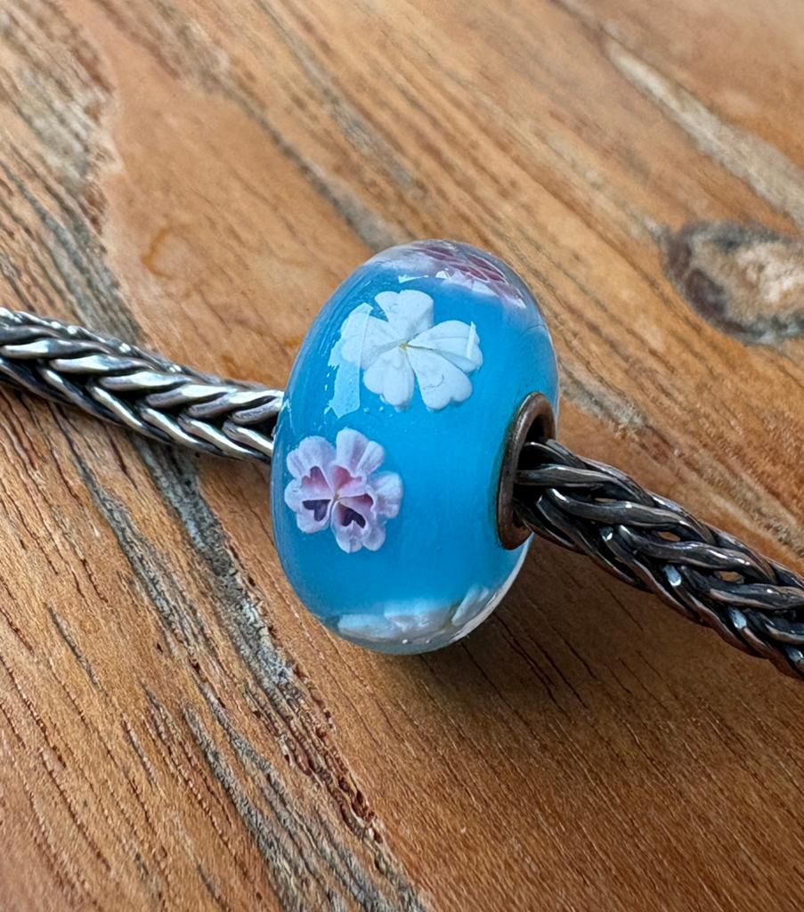 Trollbeads Sakurabloesem NIEUW, Sieraden, Tassen en Uiterlijk, Bedels, Ophalen of Verzenden, Nieuw, Glas of Kristal, Trollbeads