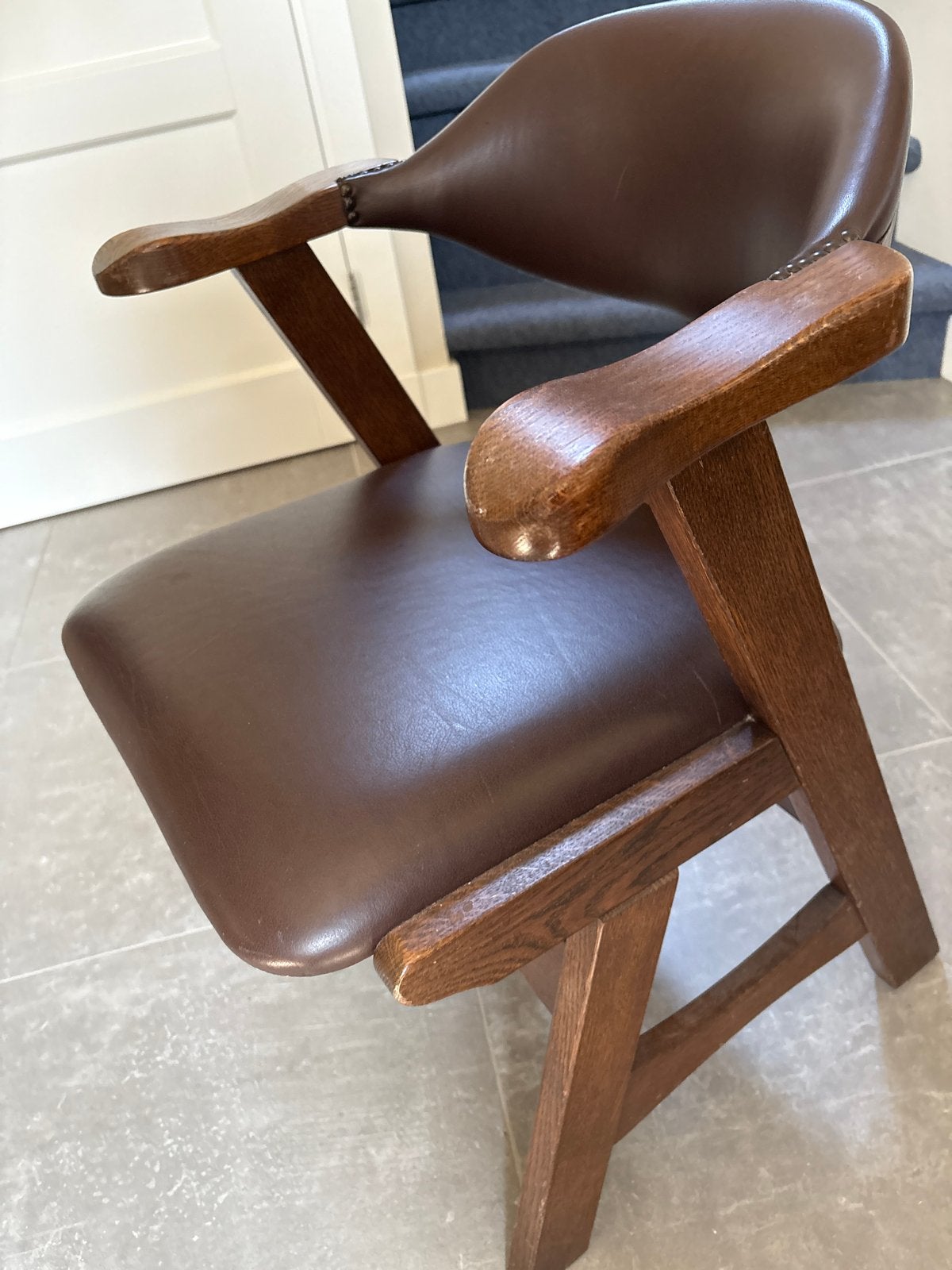 Frans de Laet clubfauteuil model 17 - Vintage design, Ophalen